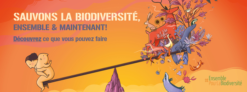 Visuel de la campagne #EnsemblePourLaBiodiversité