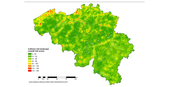 Cartographie : collisions risk landscape