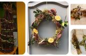 Déco de Noël en vannerie sauvage