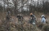 Petite pause repas durant un chantier nature au baquet
