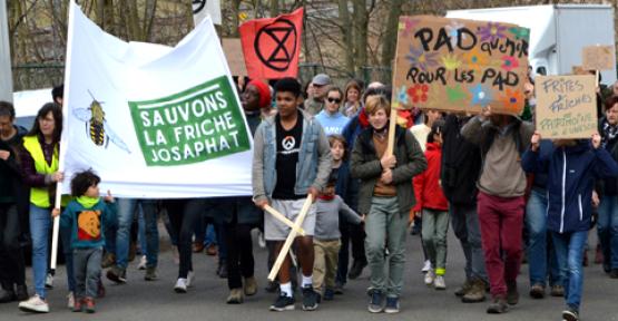 Manifestation du 13 mars pour la préservation de la friche Josaphat