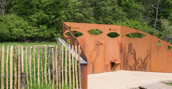 Observatoire en acier Corten financé par Balade 