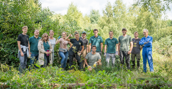 Equipe Ardenne-étape sur le terrain en pleine gestion