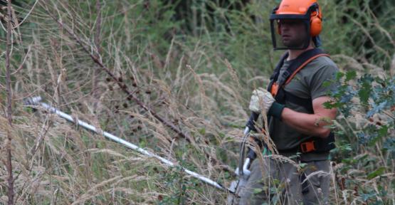 Agent de terrain au travail