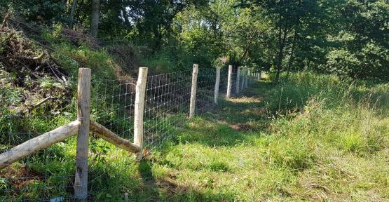 PwDR : pose d’une clôture sur la réserve naturelle de Rognac