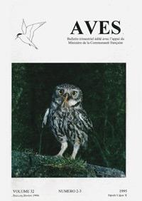 Couverture du bulletin Aves n°32/2-3