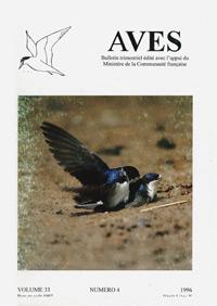 Couverture du bulletin Aves n°33/4
