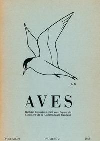 Couverture du bulletin Aves n°22/2