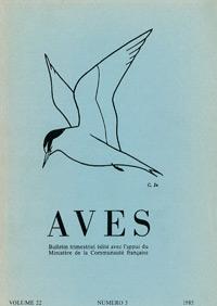 Couverture du bulletin Aves n°22/3