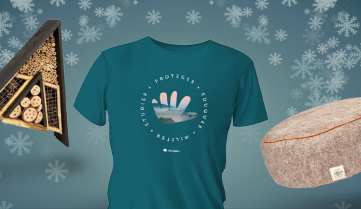 Hotel à insectes, T-shirts et pouf Natagora 