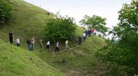 Groupe en balade à la Montagne Saint-Pierre