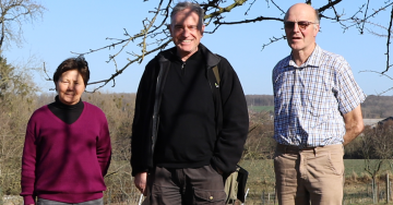 Brigitte, Alain, Pierre et le foisonnement du verger