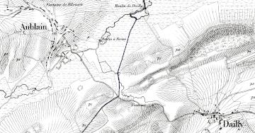 Carte topographique d'Aublain